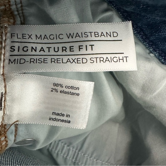 Lane Bryant Women’s Signature Fit Relaxed Straight Mid Rise Jeans Size 26 NWT - Picture 6 of 9